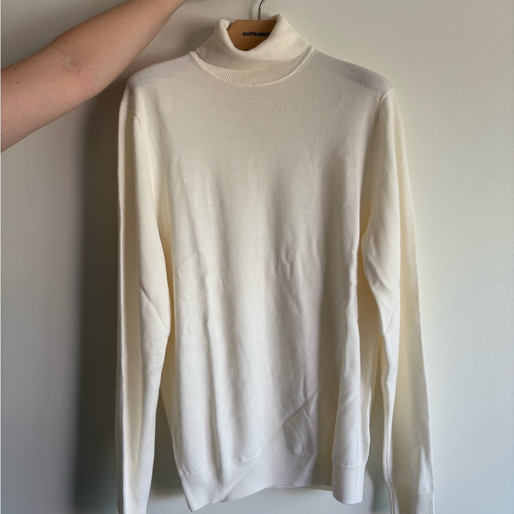 Suitsupply X Jort Cream Turtleneck Sweater